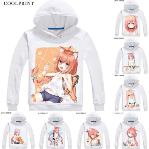 Nekomiya Hinata Hinata Mens Hoodies Virtual Youtuber Vtuber Artificial Intelligence AI Sweatshirt Custom Hoodie Print Hooded
