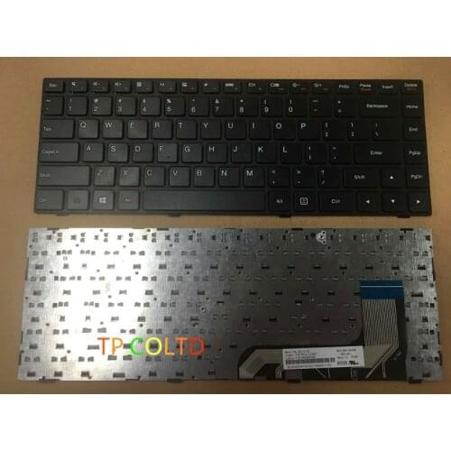 New Lenovo Ideapad 100 14 100-14IBY Keyboard US Black Frame Black Win8