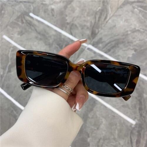 Square Frame Shades For Women Wholesale 2021 New Retro Vintage Designer Fashion Sunglasses For Women Red Black Colorful Driving