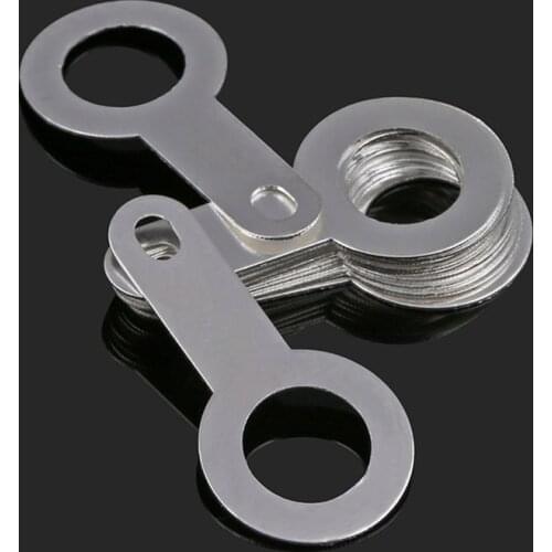 M2.2-M8.2 Silver plated Copper Single Head Soldering Terminal Circular Weld Washer Welding Sheet Solding Lug Washers