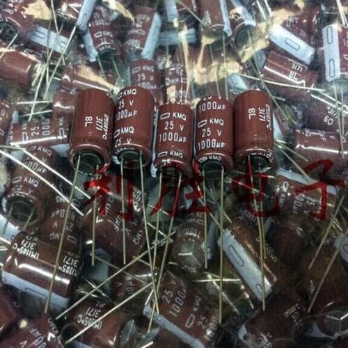 CAP Switching US 25V 1000UF Size 10*20 mm NIPPONCHEMI-CON High frequency low resistance new and original