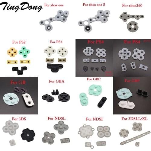 Rubber Conductive Buttons A-B D-pad for Game Boy Classic GB GBC GBA Silicone Start Select Keypad For ps4 ps2 NGC NDSL NEW 3DS