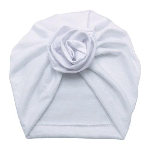 Newborn Baby Girls Infant Toddler Flower Hat Cotton Soft Hat Infant Toddler Flower Hat Cotton Soft Pink White Hat Cap Autumn