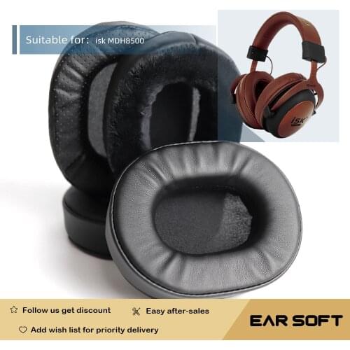 Earsoft Replacement Ear Pads Cushions for isk MDH8500 Headphones Earphones Earmuff Case Sleeve Accessories