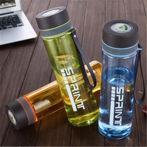 630ML 800ML Sport Water Bottles Outdoor Travel Portable Leakproof Plastic Drink Bottle Water Cup Kettle for Tour Home Office