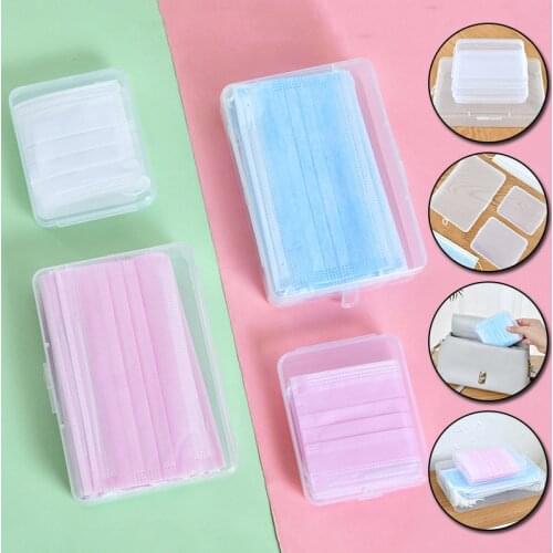 Portable Mask Storage Boxes Thickened Hardened Mask Dustproof Storage Box Temporary Organization Container Hot Sale