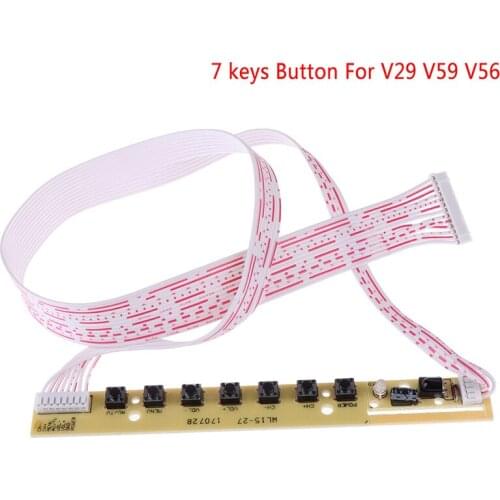 Universal 7 Keys Keyboard Plate LCD TV Accordance Keypad With IR for v59 v29 v56