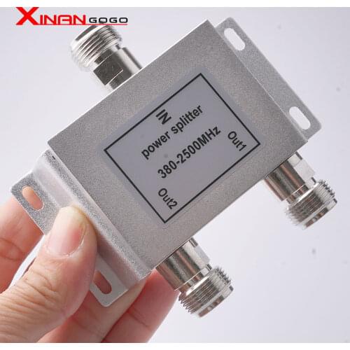 N female 1 to 2 Way Power Splitter 800-2500MHz Signal Booster Divider