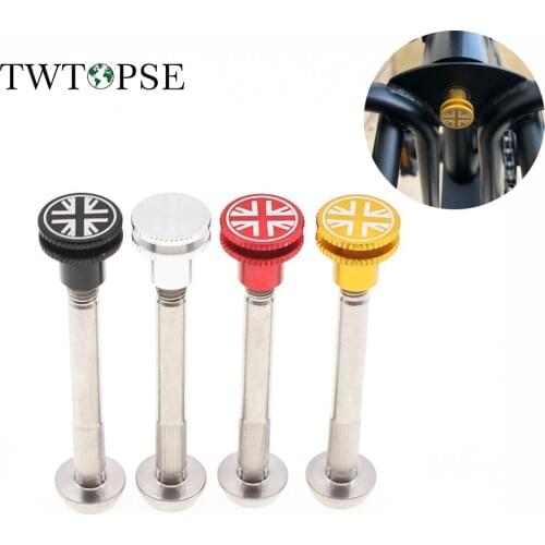 TWTOPSE Titanium Bicycle Rear Shock Bolt For Brompton For 3sixty Folding Bike Cycling British Flag 11g Screw Alloy Nut Parts