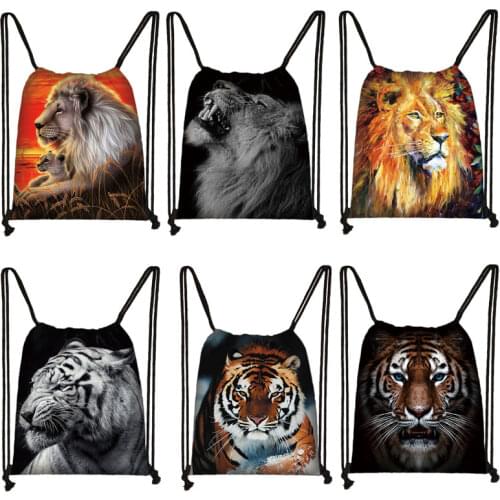 Afro Black Girl Drawstring Bag 3D Printing African Brown Woman Backpack Shopping Travel Bags Foldable Storage Bag Gift