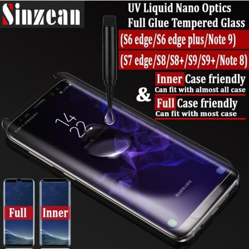 25pcs 3D Full Covered UV Glass for Samsung S10 plus/S9/S8 plus/S10 5G/Note 8/Note 9/s21 ultra/note 20 ultra Full adhesive glass