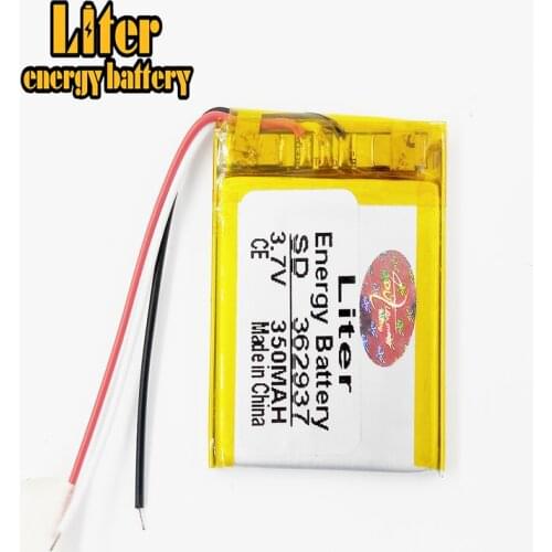3.7V,350mAH,362937 polymer lithium ion / Li-ion battery for GPS,mp3,mp4,mp5,dvd,bluetooth,model toy mobile bluetooth