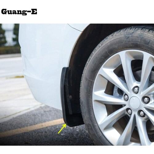 Car Styling Plastic Fender Soft Mudguard Protection Flap Splash Mud Guard Frame 4pcs For Peugeot 2008 2014 2015 2016 2017 2018