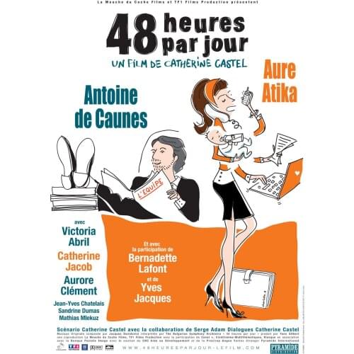 48 heures par jour Movie Art print Silk poster Home Wall Decor