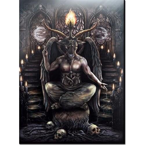 Diamond Embroidery Skull God diamond Painting cross stitch Full Square Round Drill Mosaic Rhinestone Of Picture Wall Art,F17