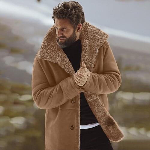 AUSO Mens Fur Coats