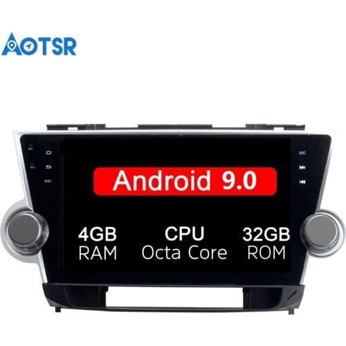 Android 9.0 32gb octa core GPS navigation Car DVD Player For TOYOTA HIGHLANDER 2008-2014 multimedia 2 din radio recorder stereo