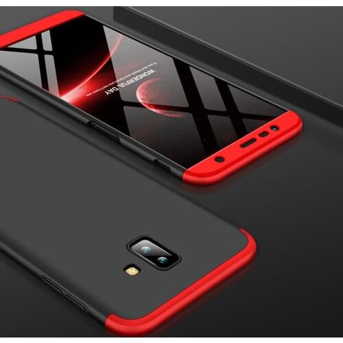 For Samsung Galaxy J6 Plus J610 SM-J610F Case 3in1 Full Protective Armor Case + Tempered Glass Screen Protector Anti Shock Cover