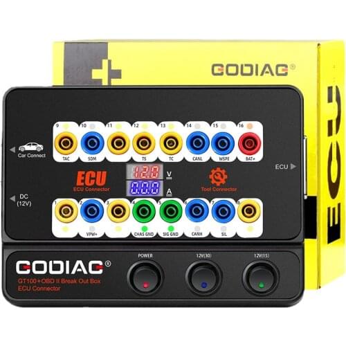 GODIAG GT100+ AUTO TOOLS OBD II Break Out Box ECU Connector