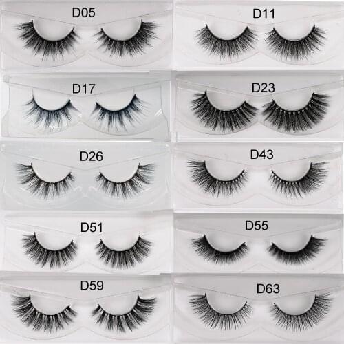 HUISGHAIR 1 Pair 3d silk eyelashes crisscross handmade false eyelashes 3D strip silk eyelashes thick faux mink eyelashes Makeup