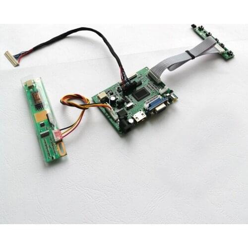 For HT141WX1/M141NWW1 1280*800 30pins LVDS cable 2AV VGA 1CCFL notebook PC LCD panel 14.1" display controller board DIY kit