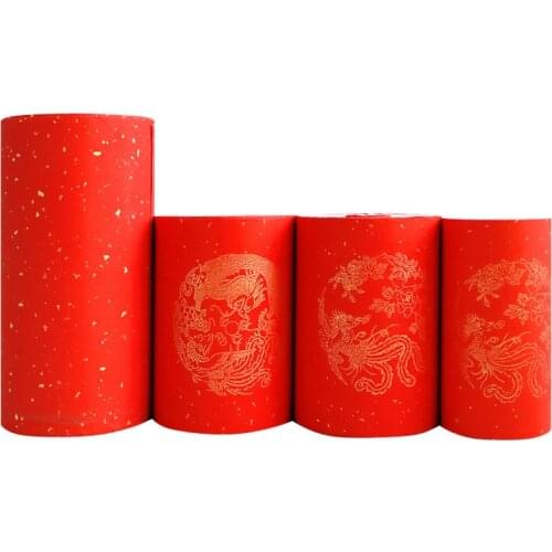 Chinese Spring Festival Couplets Rice Paper Writing Rolling Xuan Paper Wall Stickers Decoration Lucky Money Bags Paper Cutting