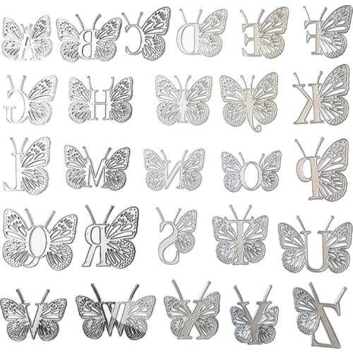 Butterfly Letters Metal Cutting Dies Stencil DIY Scrapbooking Album Paper Card Template Mold Embossing Decoration