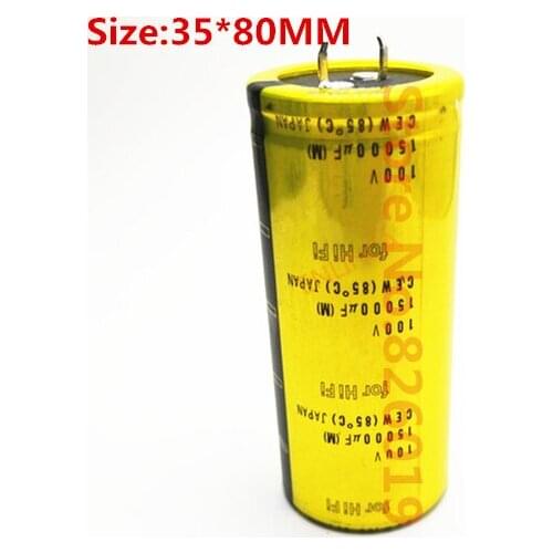 New good quality 100V 15000UF Radial DIP Aluminum Electrolytic Capacitors size 35*80 100V 15000UF Tolerance 20