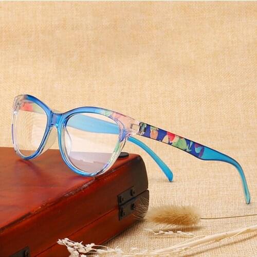 Hot Women Flower Print Resin Reading Glasses Lady Eyewear Protector Glasses Women Presbyopic +1.0+1.5+2.0+2.5+3.0+3.5+4.0