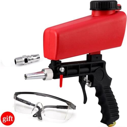 90psi Portable Gravity Sandblasting Gun Pneumatic Small Sand Blasting spray gun Adjustable Pneumatic Sandblaster