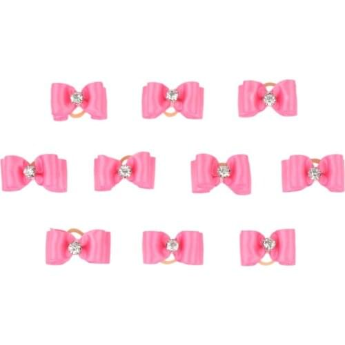 Traumdeutung Small Dogs Bows Hair Accessories Yorkshire terrier For Pets Supplies Hair Clips Grooming Table Bow kokardki dla psa