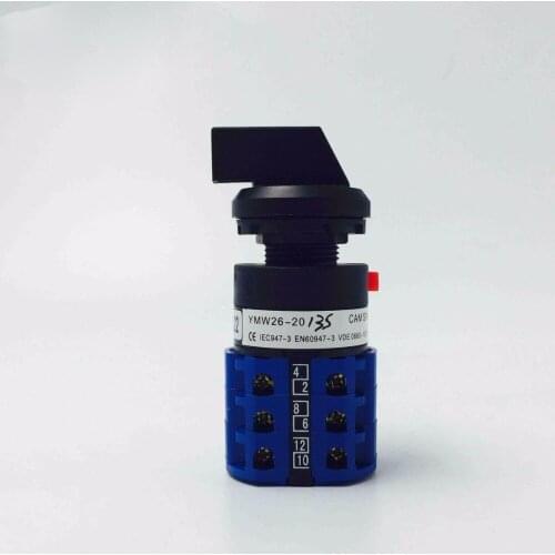 Universal Change-over Switch YMW26-20S/01-3 Foramina Singulare Installation Security Low Voltage Built-in Connection