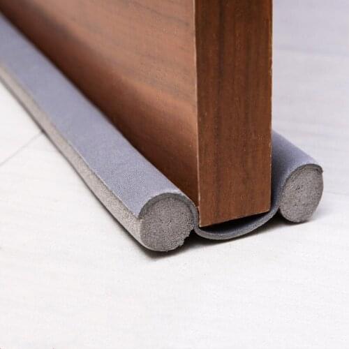 93CM Flexible Door Bottom Sealing Strip Guard Blocker Sealer Window Sound bedroom Dust Stopper Weatherstrip Washable Leather