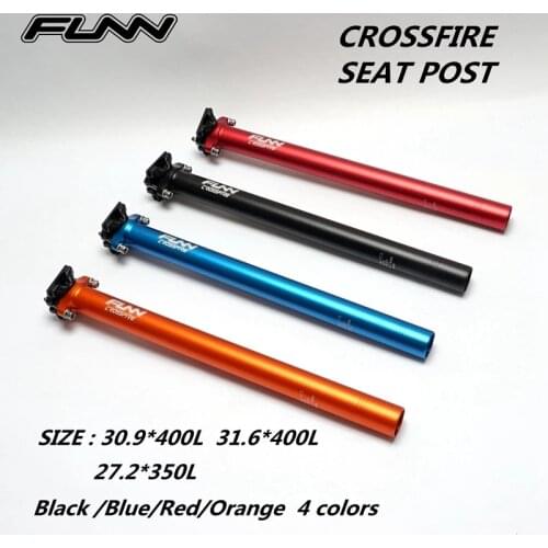 Funny Crossfire Mountain Seat MTB Road Bike 3D Alloy Forged In One PC Straight 30.9 * 31.6 * 400L 27.2 * 350L Bicycle Seat Post
