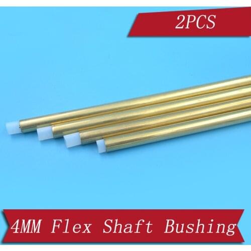 2PCS RC Boat Copper Bushing Flex Shaft Sleeve Length 300mm with PTFE Tube Parts for Gasoline Electric 4mm Drive