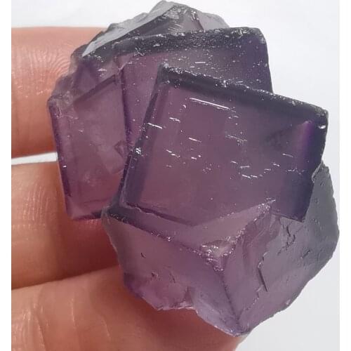 30gNatural rare purple fluorite cluster mineral teaching specimen CRYSTAL HEALING CRYSTAL QUARTZ GEM home decoration