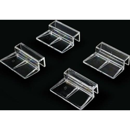 4pcs/lot Acrylic Fish Tank Lid Cover Support Holder Bracket Clip Aquarium Top Cover Bracket Aquarium Cap Support Rack
