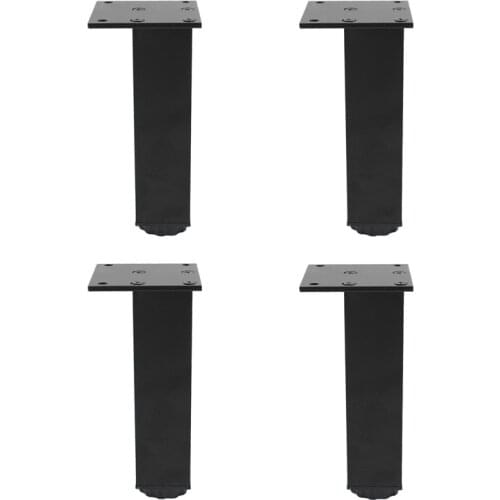 4Pack Adjustable Furniture Leg,Aluminum Alloy Support Feet Heavy Duty Legs for Sofa Bed Desk TV Cabinet Couch Dresser Table 15cm