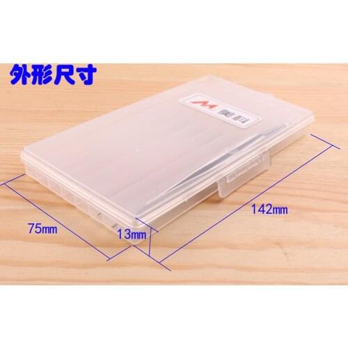 8 Grid 135mm Flat Long Plastic Parts Box Saw Blade Storage Box Component Box Drill Tap Box