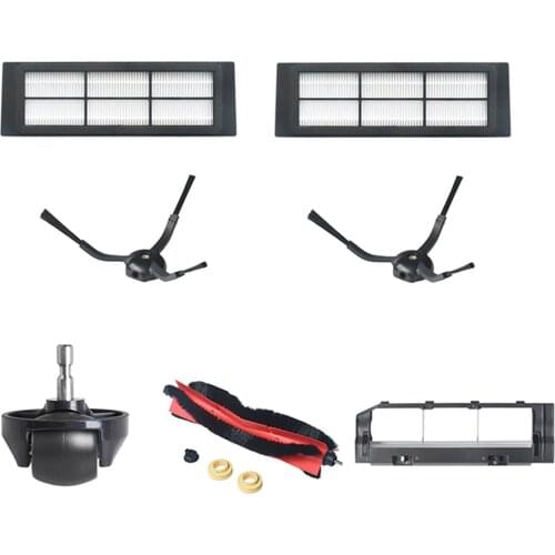 Side Brush Main Brush Cover Front Castor Wheel Filter for Xiaomi Mijia Roborock S55 T4 T6 Vacuum Cleaner Accessories Kit
