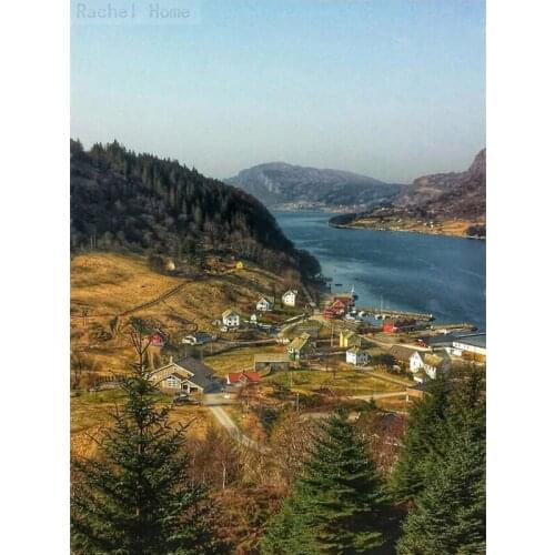 Diamond Embroidery Diy Diamond Painting Cross Stitch Kits Diamond Mosaic Mountain town Full Square Diamond Embroide CS230