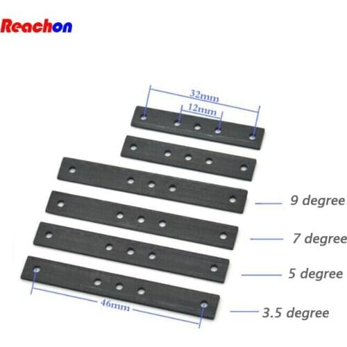 Free Shipping 4PCS FRP Reinforcing Plate For DIY Tamiya Mini 4WD RC Car Model 3.5/5/7/9 Degree Angle Adjustment Plate