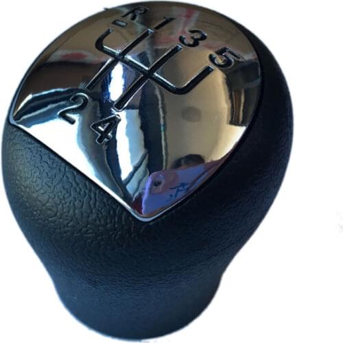 Car Styling 5speed Shift Gear Knobs Chrome Shift Knobs Car Spare Parts for RENAULT CLIO II KANGOO II TWINGO