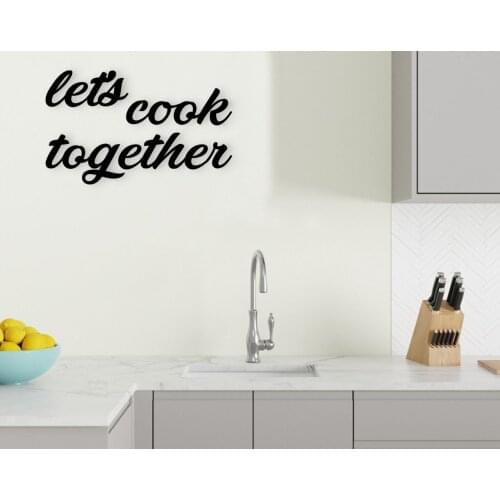 BK Home Lets Cook Together Wooden Wall Post Modern Convenient Reliable Decoration Gift Quality Design Simple Vicinity