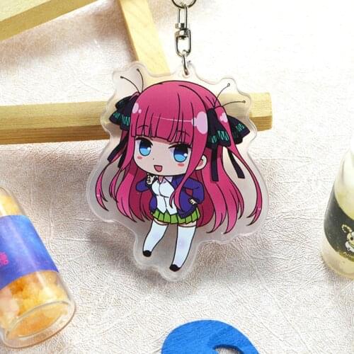15 Types The Quintessential Quintuplets Keychain Acrylic Nakano Ichika Nino Miku Yotsuba Itsuki Cute Cartoon Pendant Keyring