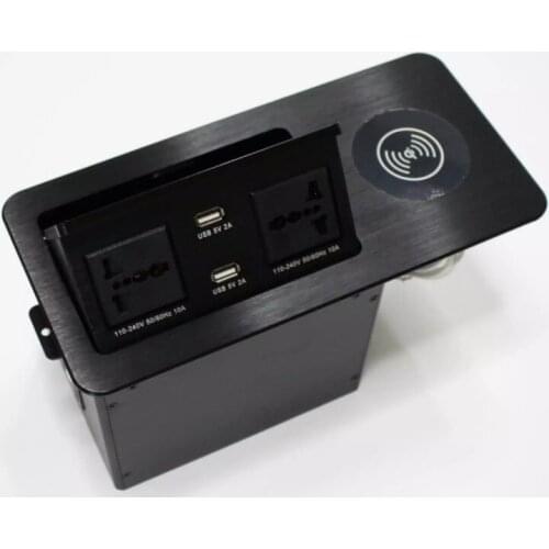 2019 Hydraulic pop up socket box with wireless charger