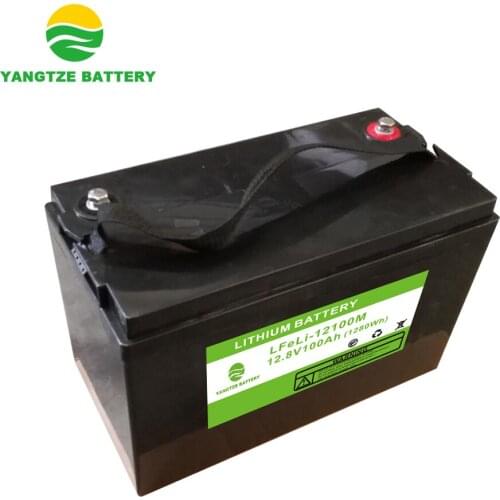 Yangtze Deep Cycle LiFePO4 12V 100Ah Rechargeable Solar Energy Storage Lithium Battery