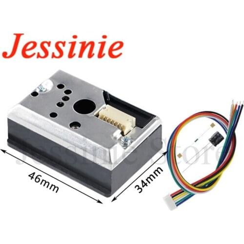 GP2Y1014AU0F Compact Optical Dust Sensor Module Compatible GP2Y1010AU0F GP2Y1010AUOF Smoke Particle Sensor With Cable