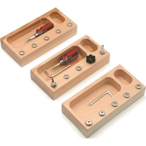 Montessori Baby Toy Screw Bolts Sets Screwdriver Practical Life Material Educational Toy For Toddlers Juguetes Montessori G1844H