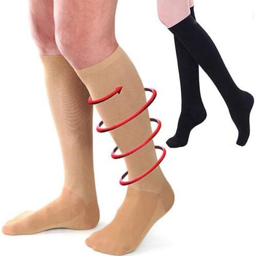 Compression Stockings Stretch Pressure Nylon Varicose Vein Stocking Leg Relief Pain Pain Knee High Support Thigh-High Dropship